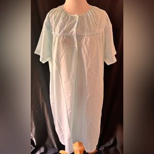 Vintage 60’s Katz Shift Light Blue Night Gown Size 40